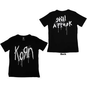 Korn Womens T-Shirt Still A Freak Back Print Black 2 Sided